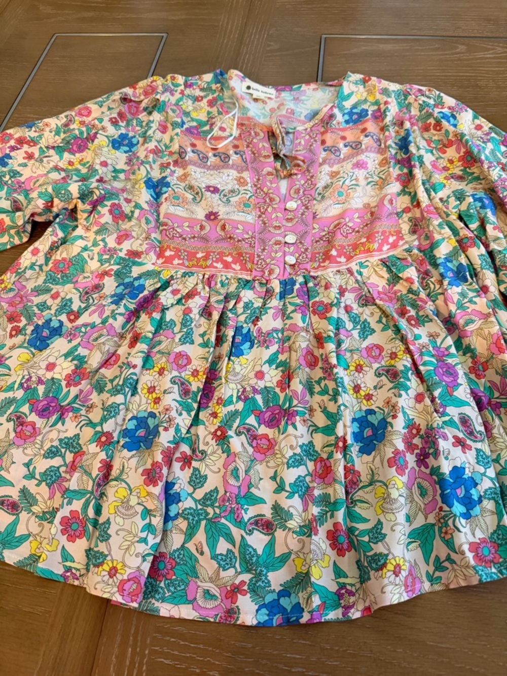 Women Floral Peasant Top - Multicolor